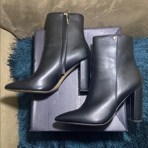 French Connection Sleek Black Heeled Boots